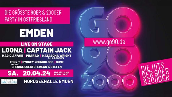 GO 90/2000 Tour - Die größte 90er & 2000er Party in Ostfriesland