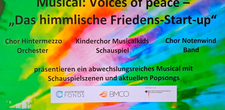 Musical: Voices of peace – „Das himmlische Friedens-Start-up“