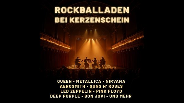 Rockballaden bei Kerzenschein