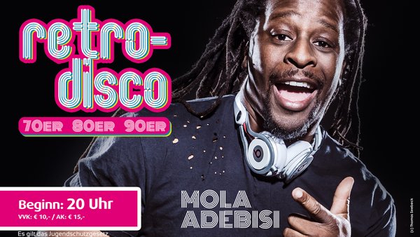 retro-disco mit MOLA ADEBISI